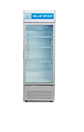 BLUE STAR VC325 Vertical Glass Single Door Visi Cooler (300L, white)