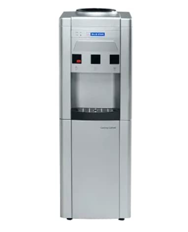 Blue Star Water Dispenser Hot and Cold with Cooling Refrigerator (BWD3FMRGA, Grey)